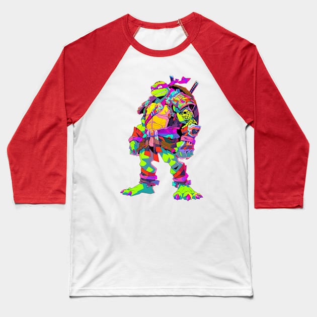 donatello Baseball T-Shirt by skatermoment